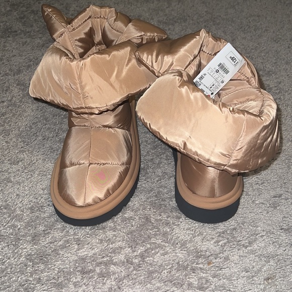 Zara Quilted Low Heel Ankle Boots Size 40 - Picture 5 of 6